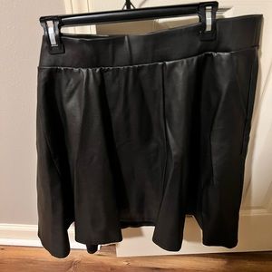 Torrid Feaux Leather Black Skirt with Pockets. New with tags. Size 4